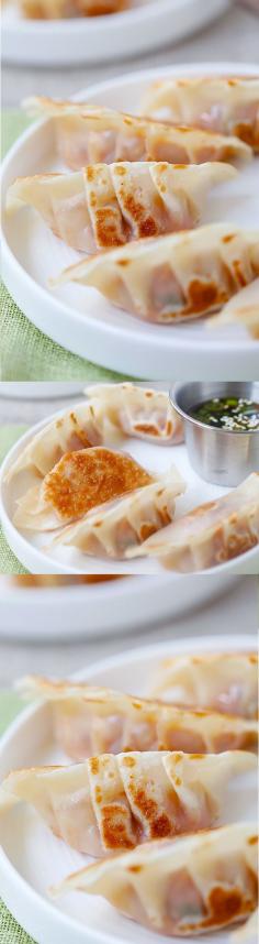 
                    
                        Pork and Shiitake Gyoza - healthy and delicious Japanese dumplings that you can make at home with this super easy recipe | rasamalaysia.com
                    
                
