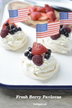 Fresh Berry Pavlovas