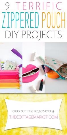 
                    
                        9 Terrific Zippered Pouch DIY Projects - The Cottage Market
                    
                