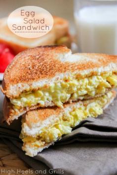 High Heels & Grills: Egg Salad Sandwich Maybe put my own twist and make it a breakfast sandwich.