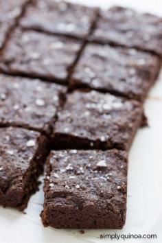 
                    
                        Fudgy Salted Quinoa Brownies
                    
                