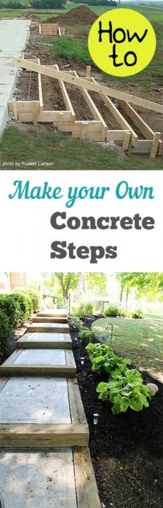 
                    
                        How to Make Your Own Concrete Steps
                    
                