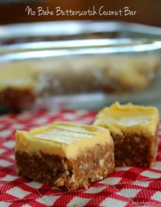 
                    
                        Jo and Sue: No Bake Butterscotch Coconut Bar
                    
                