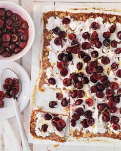 Rustic Cherry Tart with Ricotta and Almonds Recipe via Martha Stewart, June 2013.