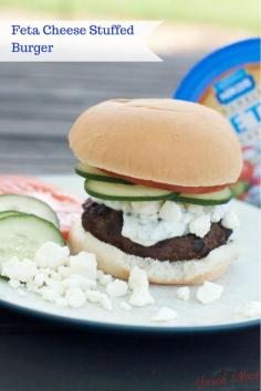 
                    
                        Feta Cheese Stuffed Grilled Burger from howipinchapenny.com featuring Nikos Feta
                    
                