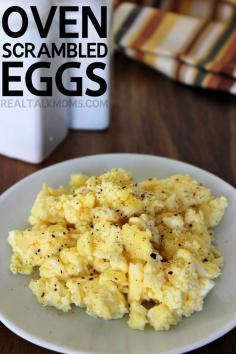 Oven Scrambled Eggs - Real Talk Moms