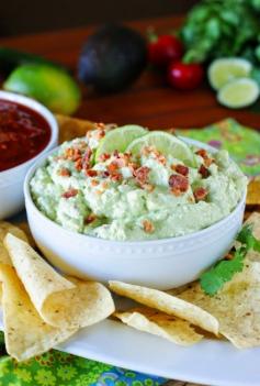 
                    
                        Creamy Bacon Guacamole Dip ~ a different {and delicious} twist on guacamole!   www.thekitchenism...
                    
                