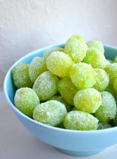 Candied Grapes - Taste just like Sour Patch Kids candy... A must try next movie night. Much healthier than the candy.