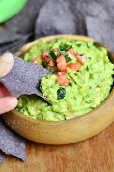Amazing Guacamole Recipe | from willcookforsmiles.com #yummy #snack