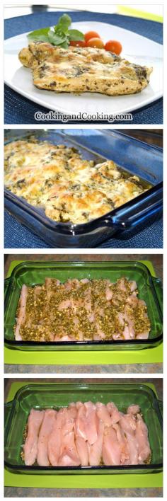 Baked Pesto Chicken Recipe yummy delicious