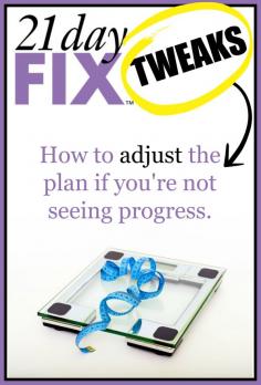 21 Day Fix Tweaks