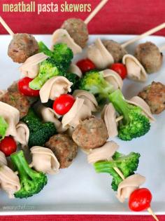 Easy Sausage and Broccoli Kebabs with White Bean Salad
