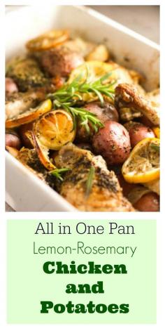 Rosemary Lemon Baked Chicken with Potatoes