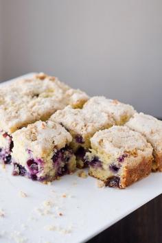 Blueberry Cornmeal Butter Cake also strawberry lemonade