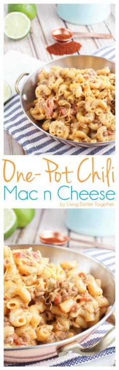 One Pot Chili Mac N Cheese