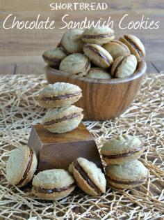 
                    
                        Shortbread Chocolate Sandwich Cookies are soft crumbly melt in your mouth shortbread with the chocolate filling being like chocolaty frosting. Mmmm
                    
                