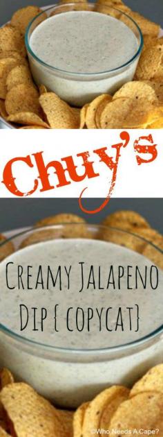 
                    
                        Chuy's Creamy Jalapeno Dip {copycat} | Who Needs A Cape?
                    
                
