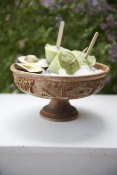 paletas de aguacate  avocado popsicle