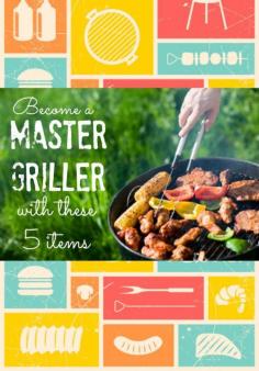 
                    
                        Become a Master Griller with these 5 items - Great list for BBQ masters. Gift for Men
                    
                