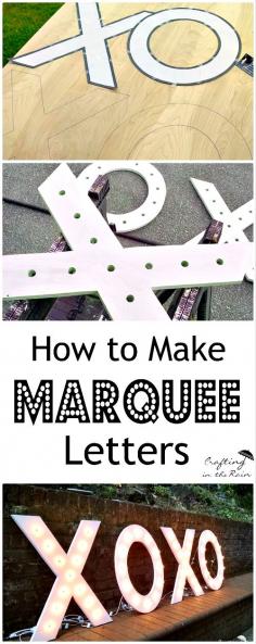 
                    
                        Large Marquee Letters for a Wedding | Crafting in the Rain
                    
                