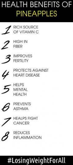 Health Benefits Of Pineapples