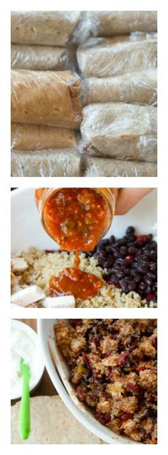 Easy and healthy freezer burritos