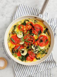 tomato and zucchini frittata  @loveandlemons // gluten free / dairy free