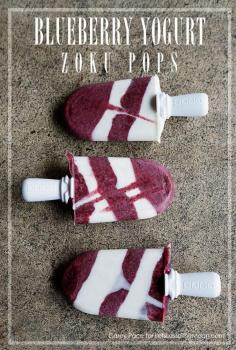 Blueberry Yogurt Popsicles