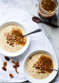 
                    
                        Honeyed Rhubarb Oatmeal
                    
                