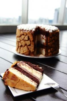 smores cheesecake layer cake
