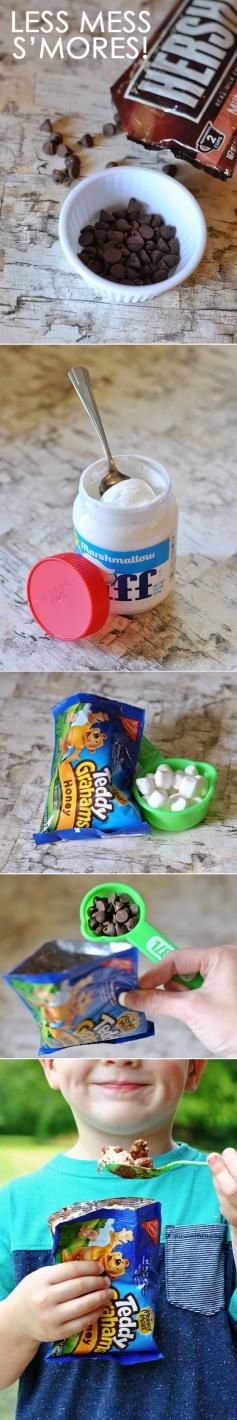 
                    
                        How to make "Less Mess" Walking S'mores!
                    
                