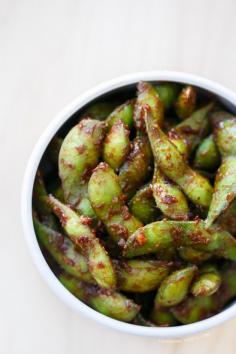Spicy Miso Edamame Recipe @ loveandoliveoil