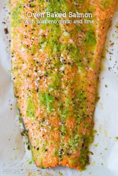 
                    
                        Spicy Garlic Lime Oven Baked Salmon #salmon #dinner #recipe
                    
                