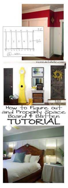 ༺༻ Crown Molding Adds Equity to Your Home Besides Beauty. IrvineHomeBlog.com ༺༻ #Irvine #RealEstate Board and Batten Spacing Tutorial remodelaholic.com #board_and_batten #tutorial