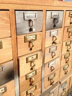 Upcycled Card Catalog | Hometalk