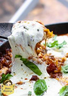 Menu Musings of a Modern American Mom: One Pot Skillet Lasagna