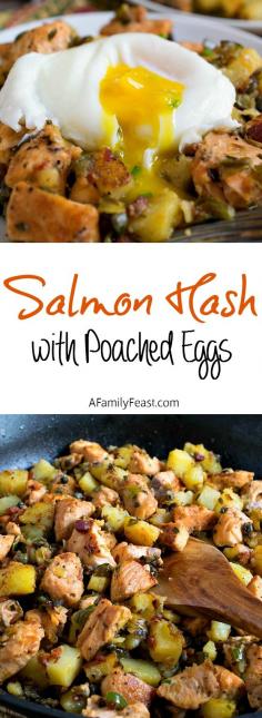 
                    
                        Salmon Hash with Poached Eggs - Make a restaurant-quality brunch from the comfort of your own home!
                    
                