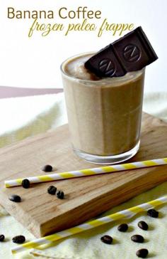 Frozen Banana Coffee Frappe Recipe - paleo & dairy free