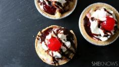 
                    
                        These Miniature Banana Split Sundae Pies are Deliciously Sweet #pie trendhunter.com
                    
                