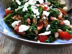 Kale, White Bean, and Walnut Salad with Avocado Honey Mustard Dressing Recipe « Chef Marcus Samuelsson
