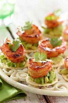 
                    
                        Spicy prawns with zesty avocado spread
                    
                