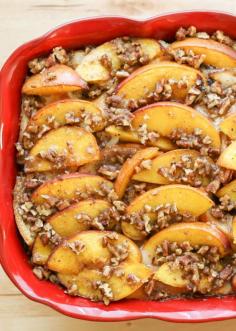 Peaches and Cream French Toast Casserole Recipe