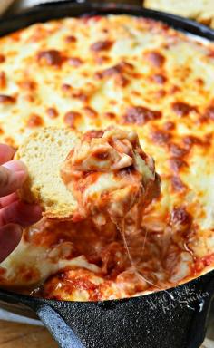 
                    
                        Chicken Parmesan Dip | from willcookforsmiles...
                    
                