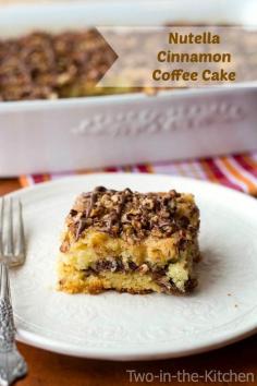 Nutella coffee cake