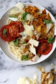 
                    
                        Roasted Tomato and Garlic Pasta
                    
                