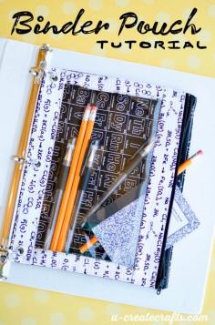 
                    
                        How to Make a Binder Pouch by U Create
                    
                