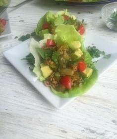 
                    
                        Salsa Verde Avocado Turkey Lettuce Wraps come together in under 20 minutes and are a low carb way to enjoy your favorite Mexican food. // A Cedar Spoon
                    
                