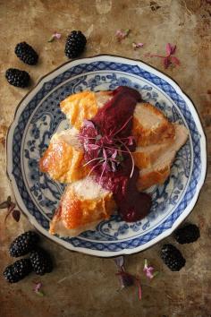 BBQ Turkey Breast with Blackberry Jalapeno Sauce by Heather Christo, via Flickr