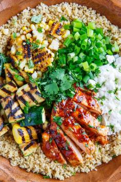 
                    
                        Grilled BBQ Chicken, Zucchini and Corn Quinoa Salad
                    
                