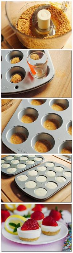 small cheesecake bites (perfect for a high tea)